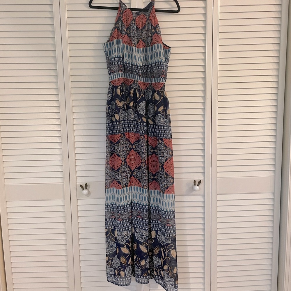 Luxology halter maxi dress